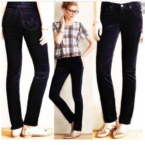 AG the Stevie slim straight black corduroy, 28